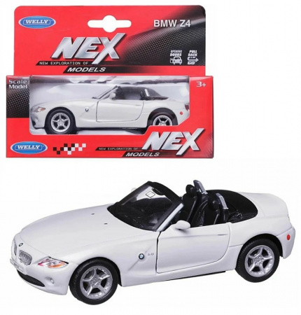 Welly Машинка BMW Z4 Convertible 42328CW-W белый